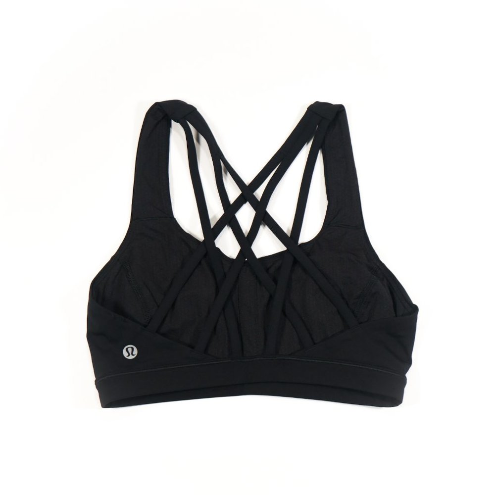 Lululemon Energy Bra *Medium Support, B-D cups, Black